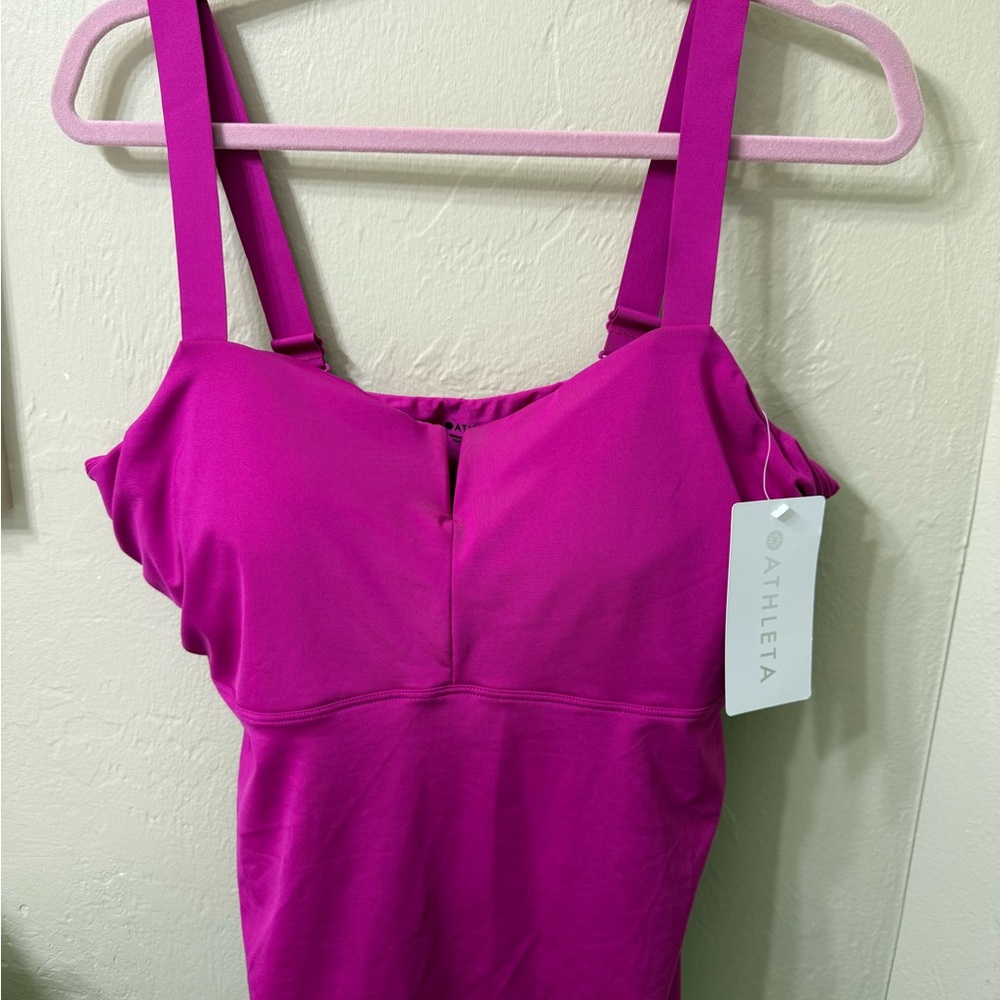 Athleta Pink Tankini  NWT 40 D/DD